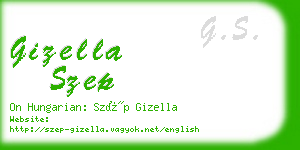 gizella szep business card